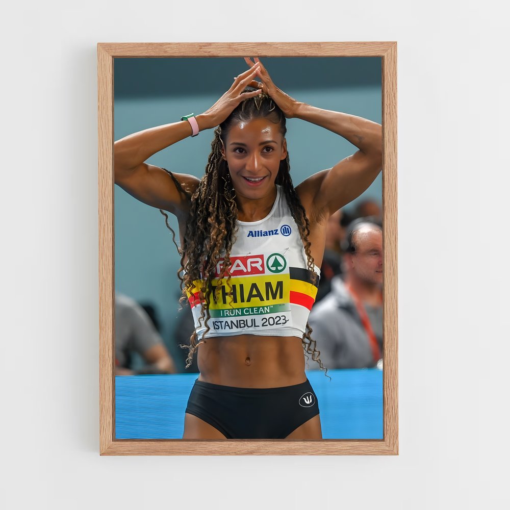 Poster Nafissatou de thiam – affiche Athlétisme (vue 4)